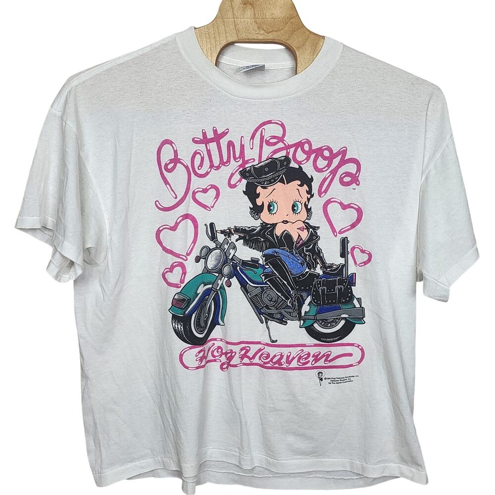 Vintage Betty Boop Hog Heaven Biker Motorcyle 1994 T Shirt XXL 2XL